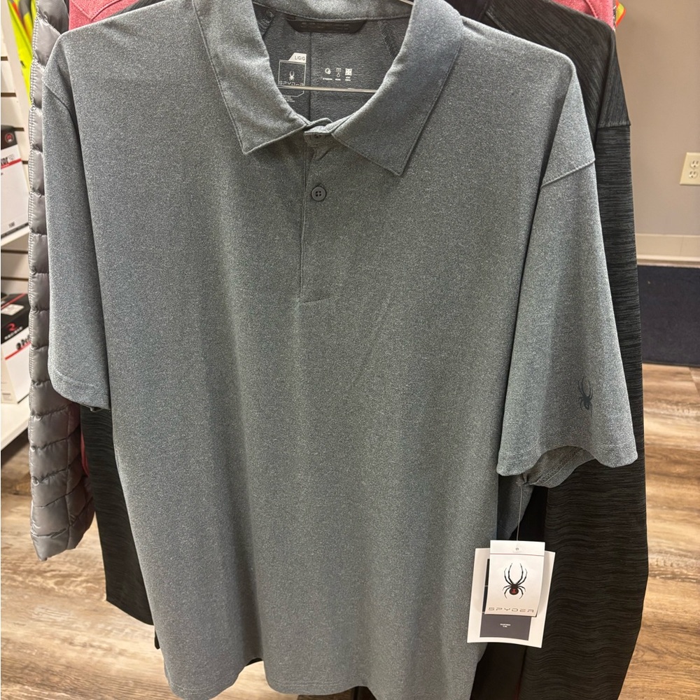Spyder Men's Gray Polo Shirt